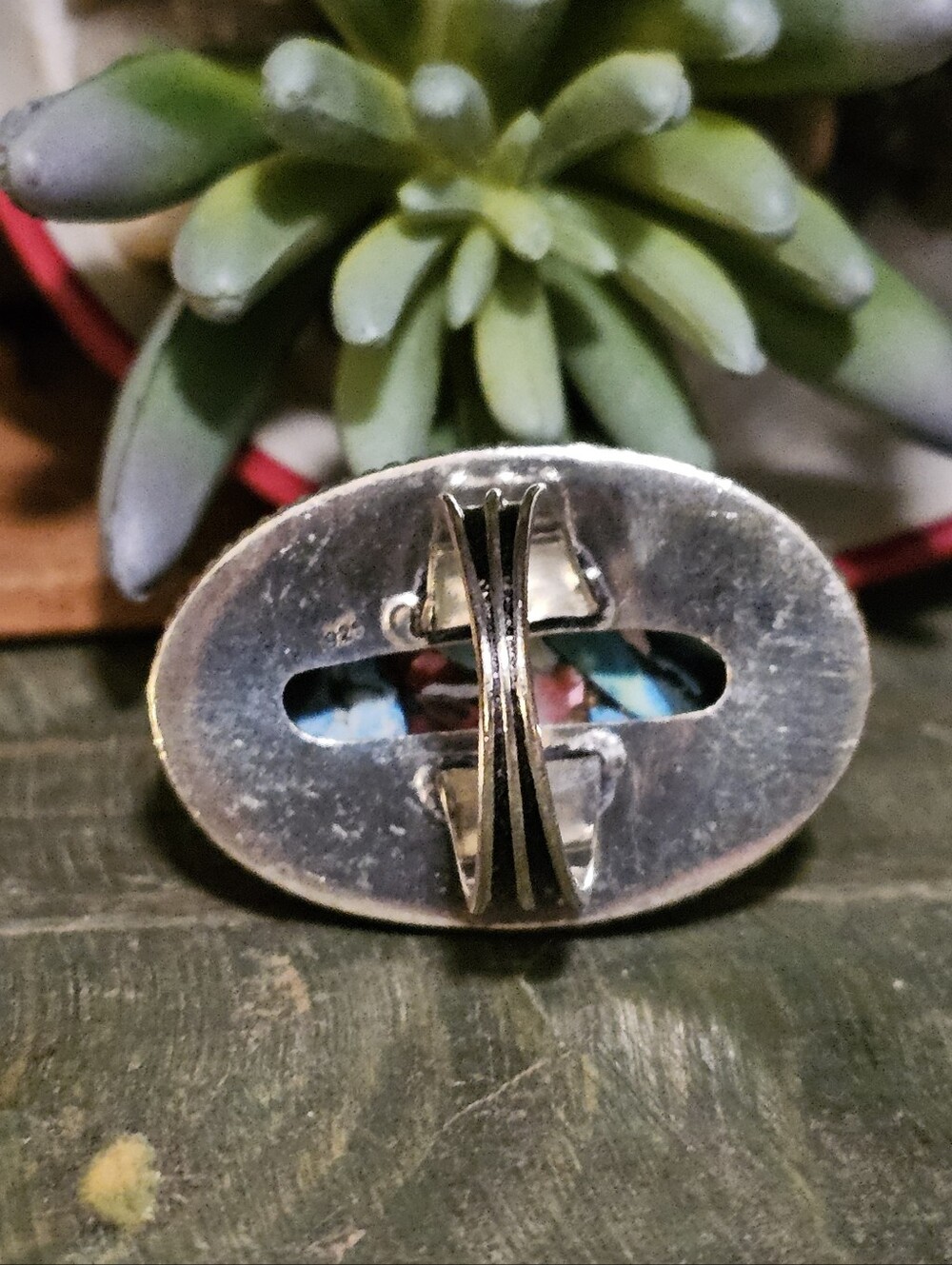 Spiny Oyster Turquoise Ring - Picture 6 of 6